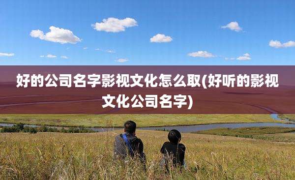 好的公司名字影视文化怎么取(好听的影视文化公司名字)