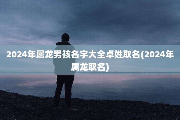 2024年属龙男孩名字大全卓姓取名(2024年属龙取名)