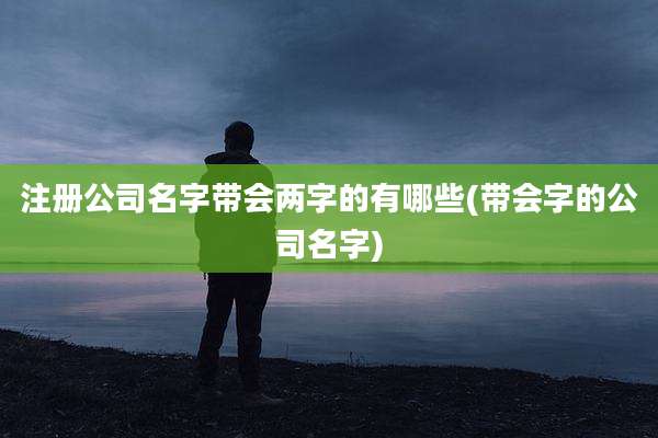 注册公司名字带会两字的有哪些(带会字的公司名字)