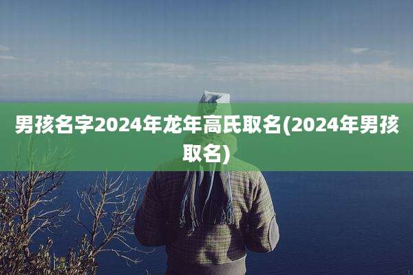 男孩名字2024年龙年高氏取名(2024年男孩取名)