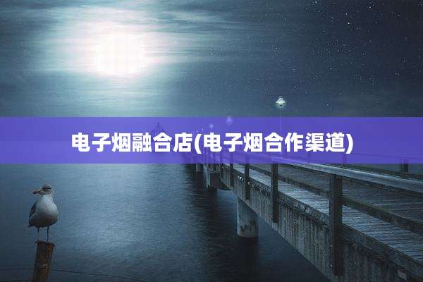 电子烟融合店(电子烟合作渠道)