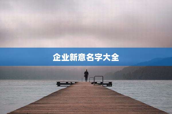 企业新意名字大全