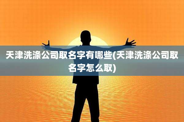 天津洗涤公司取名字有哪些(天津洗涤公司取名字怎么取)