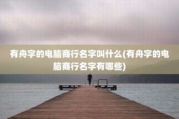 有舟字的电脑商行名字叫什么(有舟字的电脑商行名字有哪些)