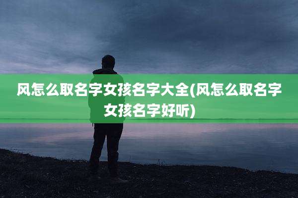 风怎么取名字女孩名字大全(风怎么取名字女孩名字好听)