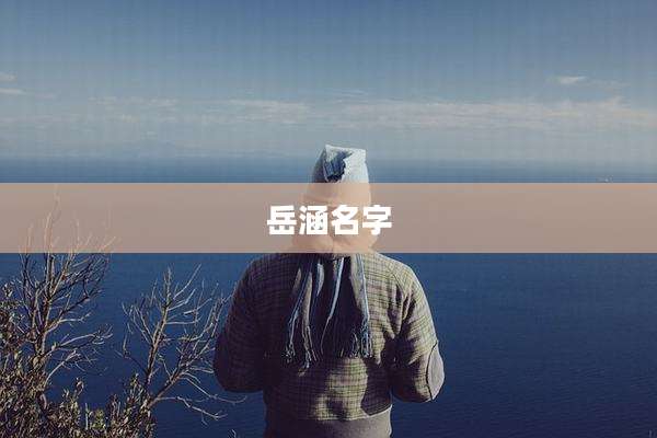 岳涵名字