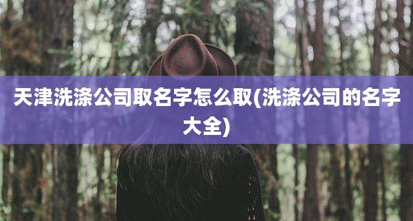 天津洗涤公司取名字怎么取(洗涤公司的名字大全)