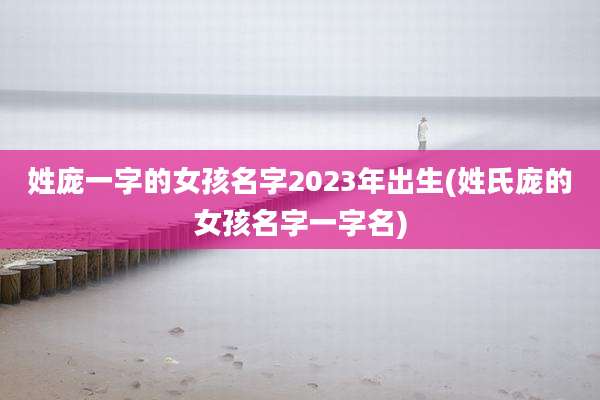 姓庞一字的女孩名字2023年出生(姓氏庞的女孩名字一字名)