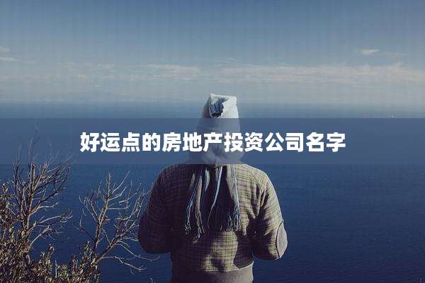 好运点的房地产投资公司名字