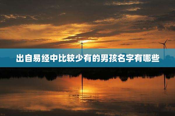 出自易经中比较少有的男孩名字有哪些