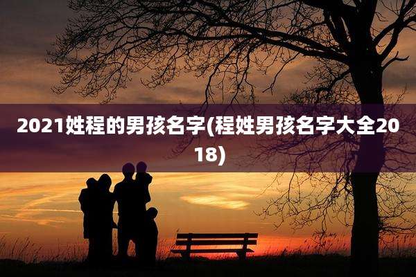 2021姓程的男孩名字(程姓男孩名字大全2018)