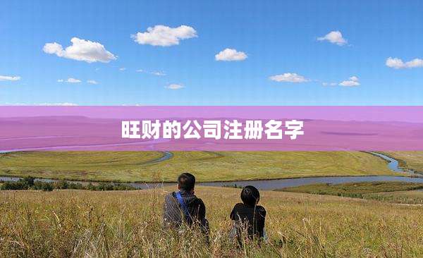 旺财的公司注册名字