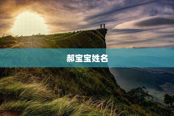 郝宝宝姓名