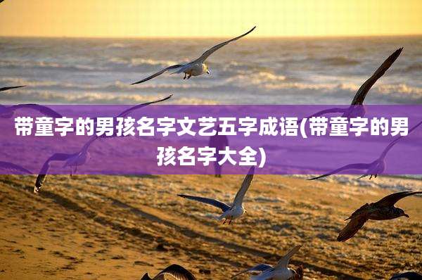 带童字的男孩名字文艺五字成语(带童字的男孩名字大全)