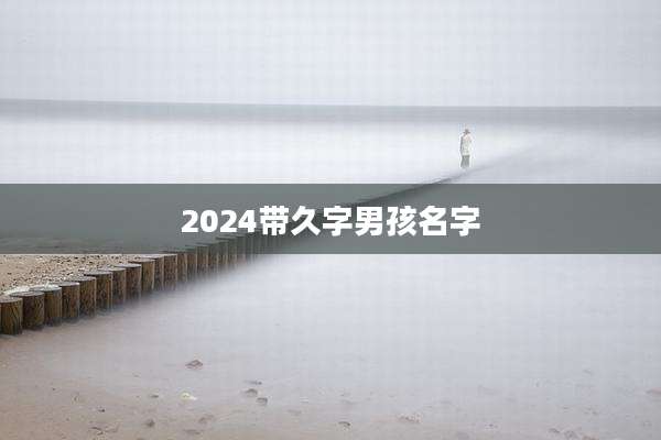 2024带久字男孩名字