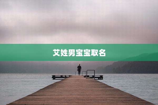 艾姓男宝宝取名