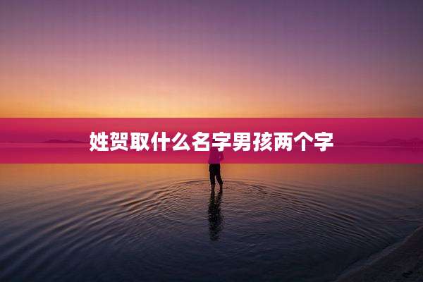 姓贺取什么名字男孩两个字