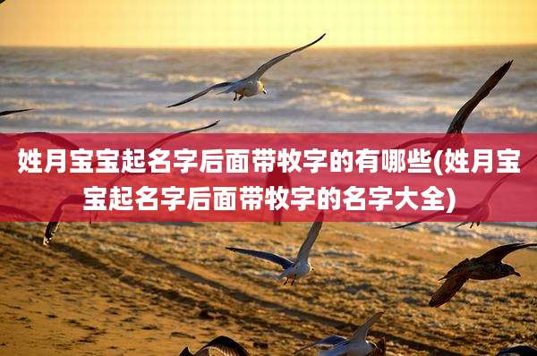 姓月宝宝起名字后面带牧字的有哪些(姓月宝宝起名字后面带牧字的名字大全)