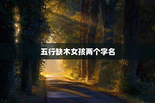 五行缺木女孩两个字名