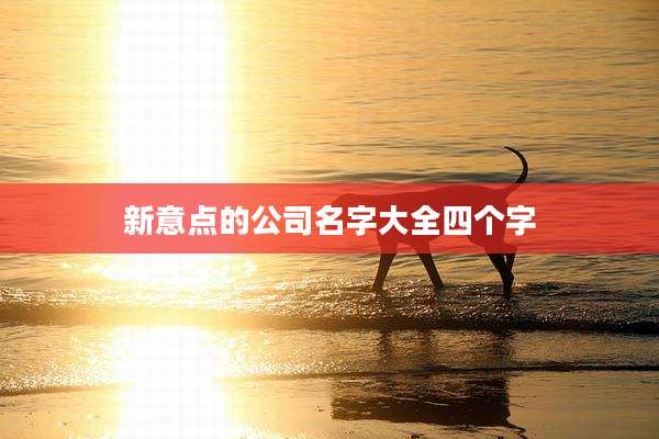 新意点的公司名字大全四个字
