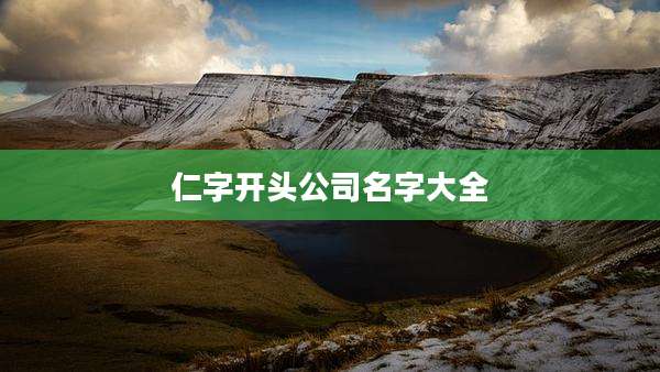 仁字开头公司名字大全