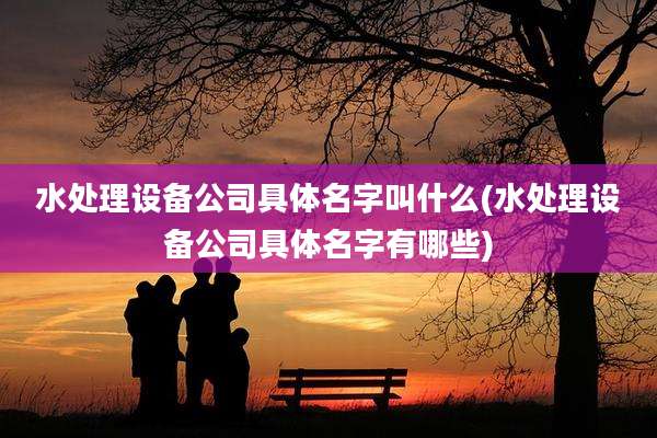 水处理设备公司具体名字叫什么(水处理设备公司具体名字有哪些)