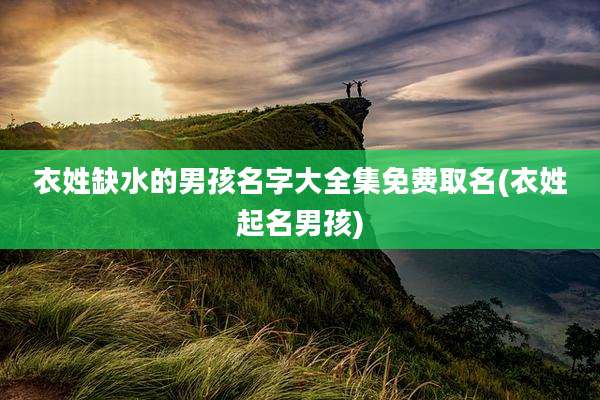 衣姓缺水的男孩名字大全集免费取名(衣姓起名男孩)