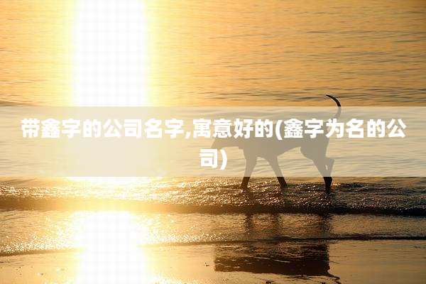 带鑫字的公司名字,寓意好的(鑫字为名的公司)