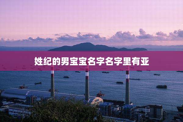 姓纪的男宝宝名字名字里有亚