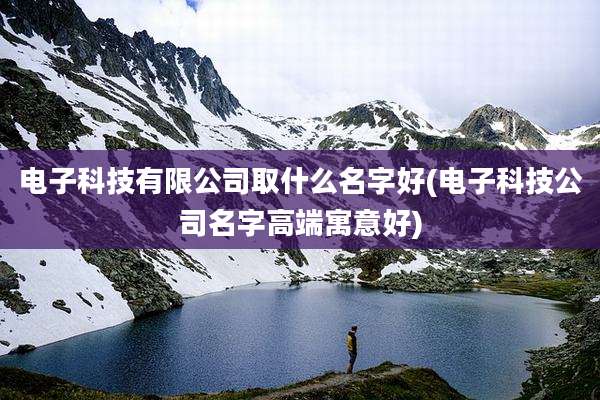 电子科技有限公司取什么名字好(电子科技公司名字高端寓意好)