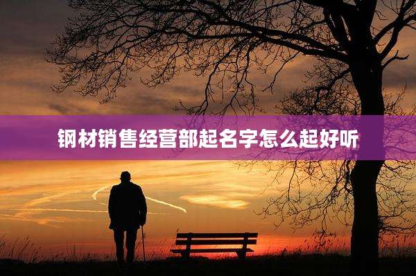 钢材销售经营部起名字怎么起好听