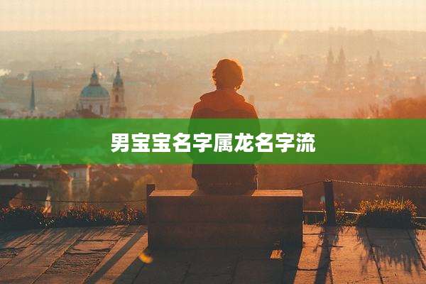 男宝宝名字属龙名字流