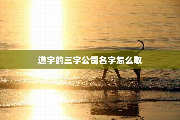 道字的三字公司名字怎么取
