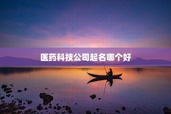 医药科技公司起名哪个好