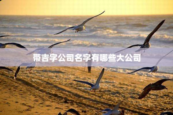 带吉字公司名字有哪些大公司