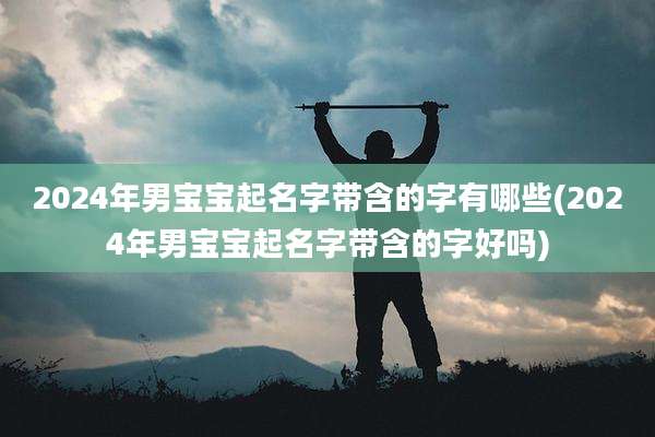 2024年男宝宝起名字带含的字有哪些(2024年男宝宝起名字带含的字好吗)