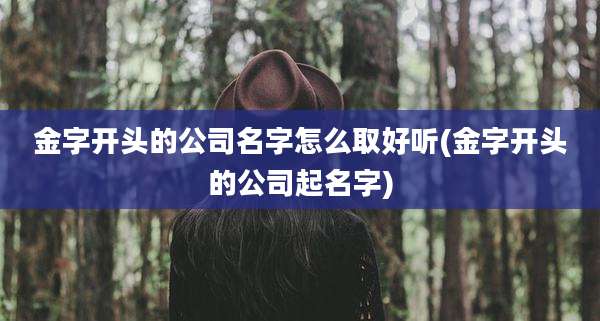 金字开头的公司名字怎么取好听(金字开头的公司起名字)