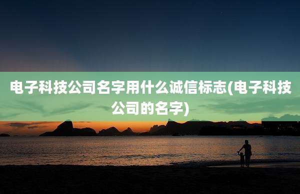 电子科技公司名字用什么诚信标志(电子科技公司的名字)