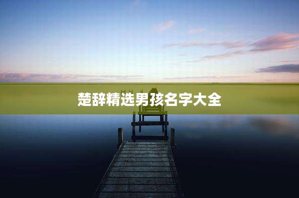 楚辞精选男孩名字大全