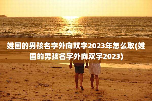 姓国的男孩名字外向双字2023年怎么取(姓国的男孩名字外向双字2023)