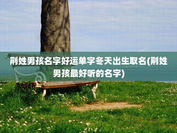 荆姓男孩名字好运单字冬天出生取名(荆姓男孩最好听的名字)
