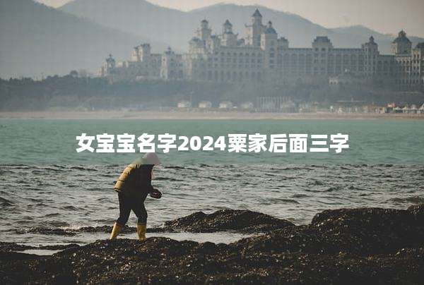 女宝宝名字2024粟家后面三字