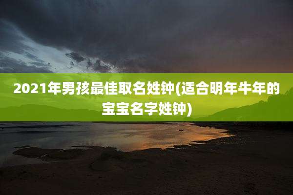 2021年男孩最佳取名姓钟(适合明年牛年的宝宝名字姓钟)