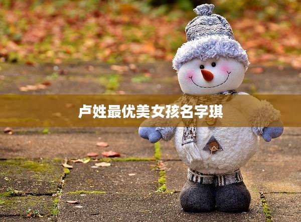 卢姓最优美女孩名字琪