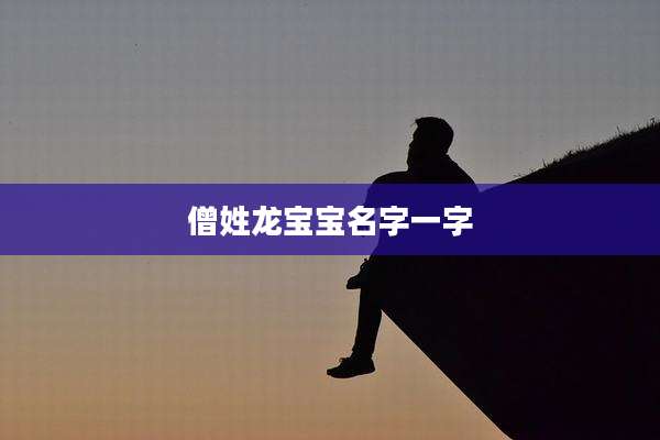 僧姓龙宝宝名字一字