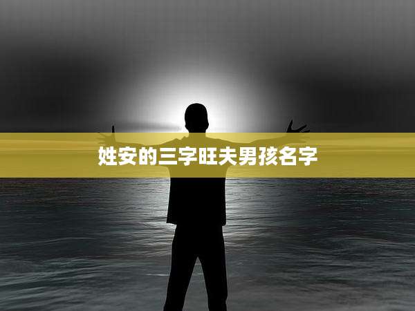 姓安的三字旺夫男孩名字