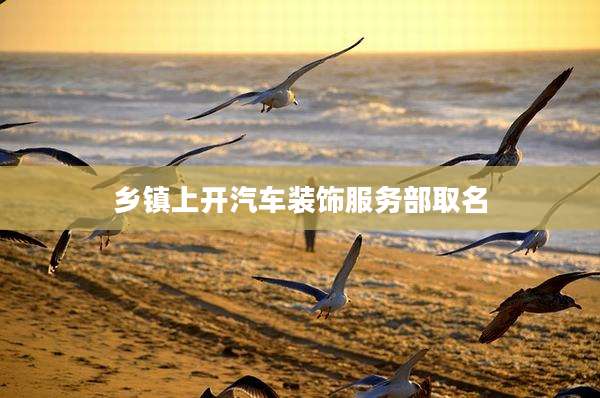 乡镇上开汽车装饰服务部取名