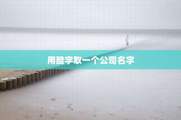 用酷字取一个公司名字