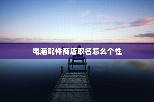 电脑配件商店取名怎么个性