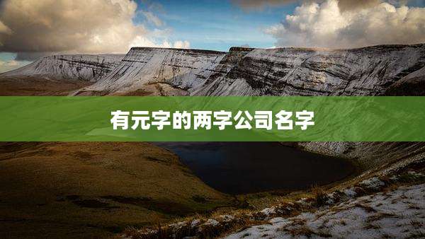 有元字的两字公司名字